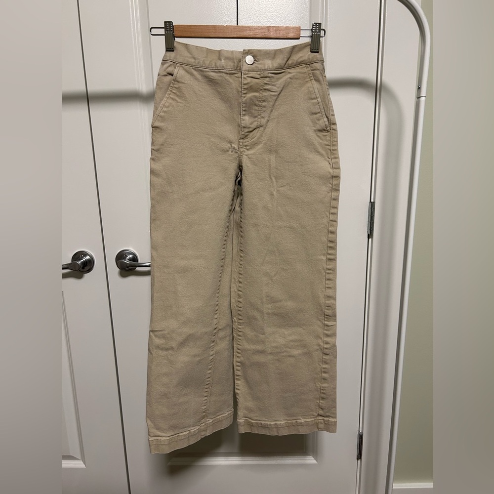 OAK + FORT Tan/Khaki Wide Leg Pants